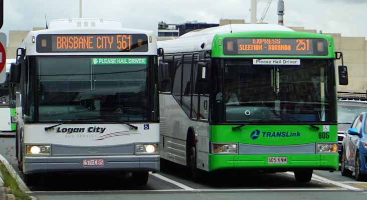 Logan City Volvo B12BLE 57 & Transdev Queensland Mercedes O500LE 605 Bustech VST 034